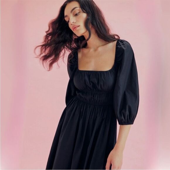 NWT Reformation Bennie midi dress in black - Picture 4 of 15